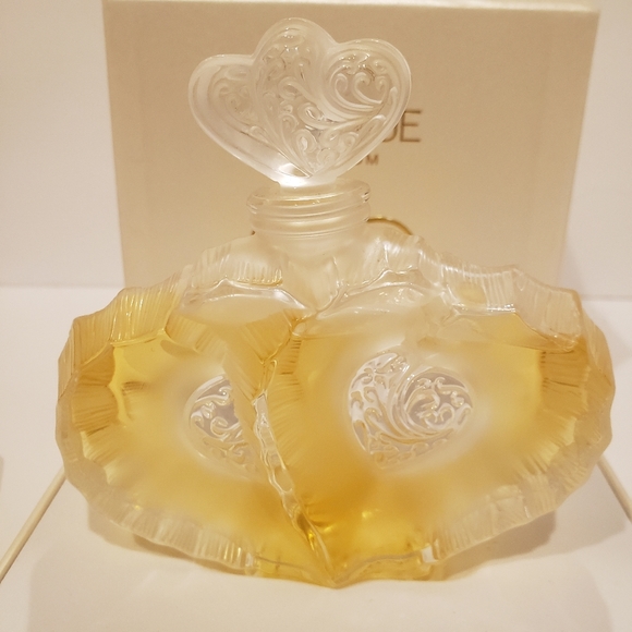 Authentic LALIQUE DEUX COEURS 2004 Crystal Limited Edition Hearts perfume Flacon - Picture 3 of 17